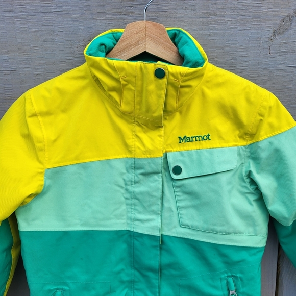 Marmot Girl's MONSTRUCK Ski Jacket Youth M Insulated Full Zip Snowboard Winter - Picture 3 of 16